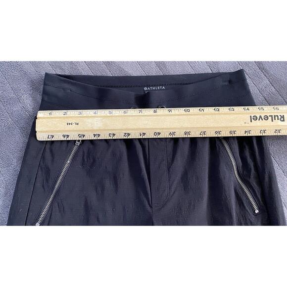Athleta Pants Sz 2 Black Trekkie North Drawstring Activewear Running Jogger - Picture 9 of 11